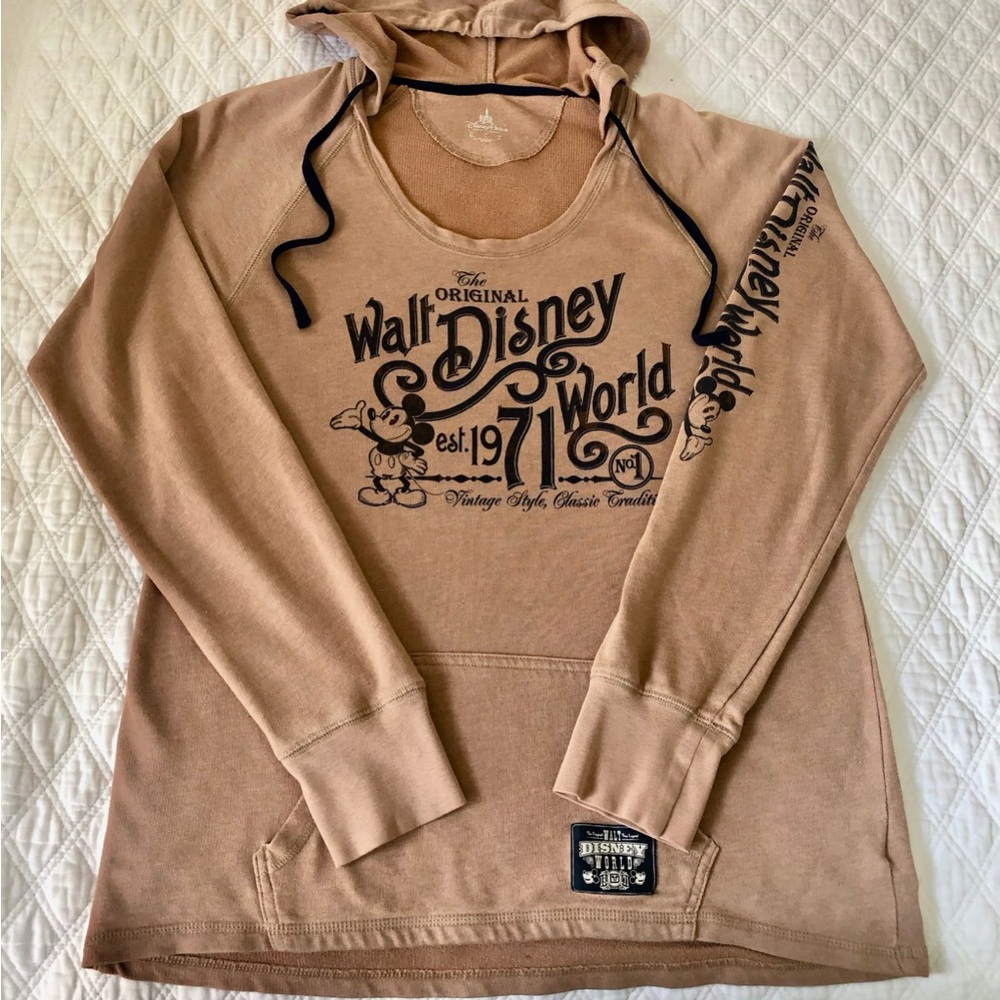 Disney Women's Brown Graphic Lightweight Hoodie